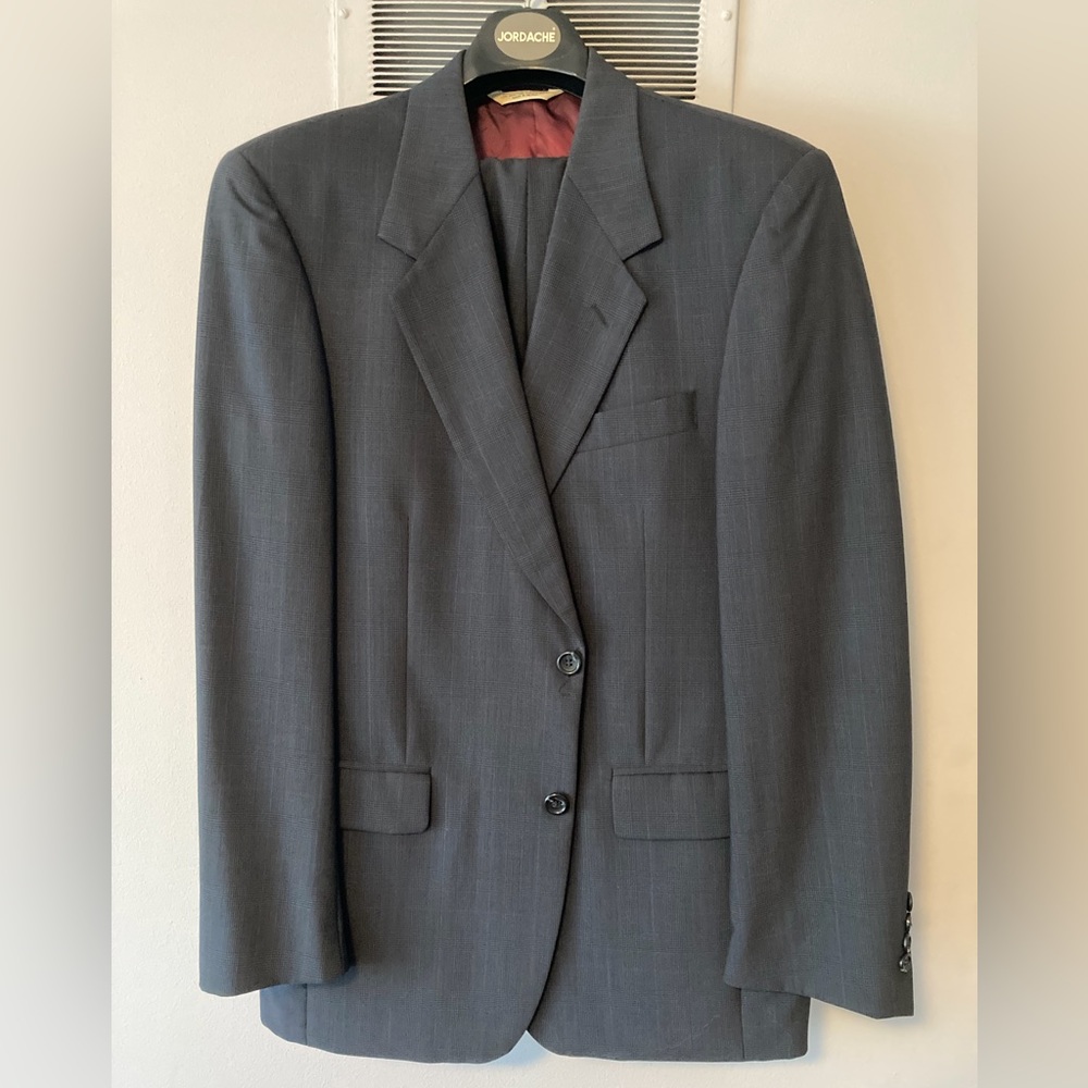 Evan Picone Plaid 2pc Men's Suit